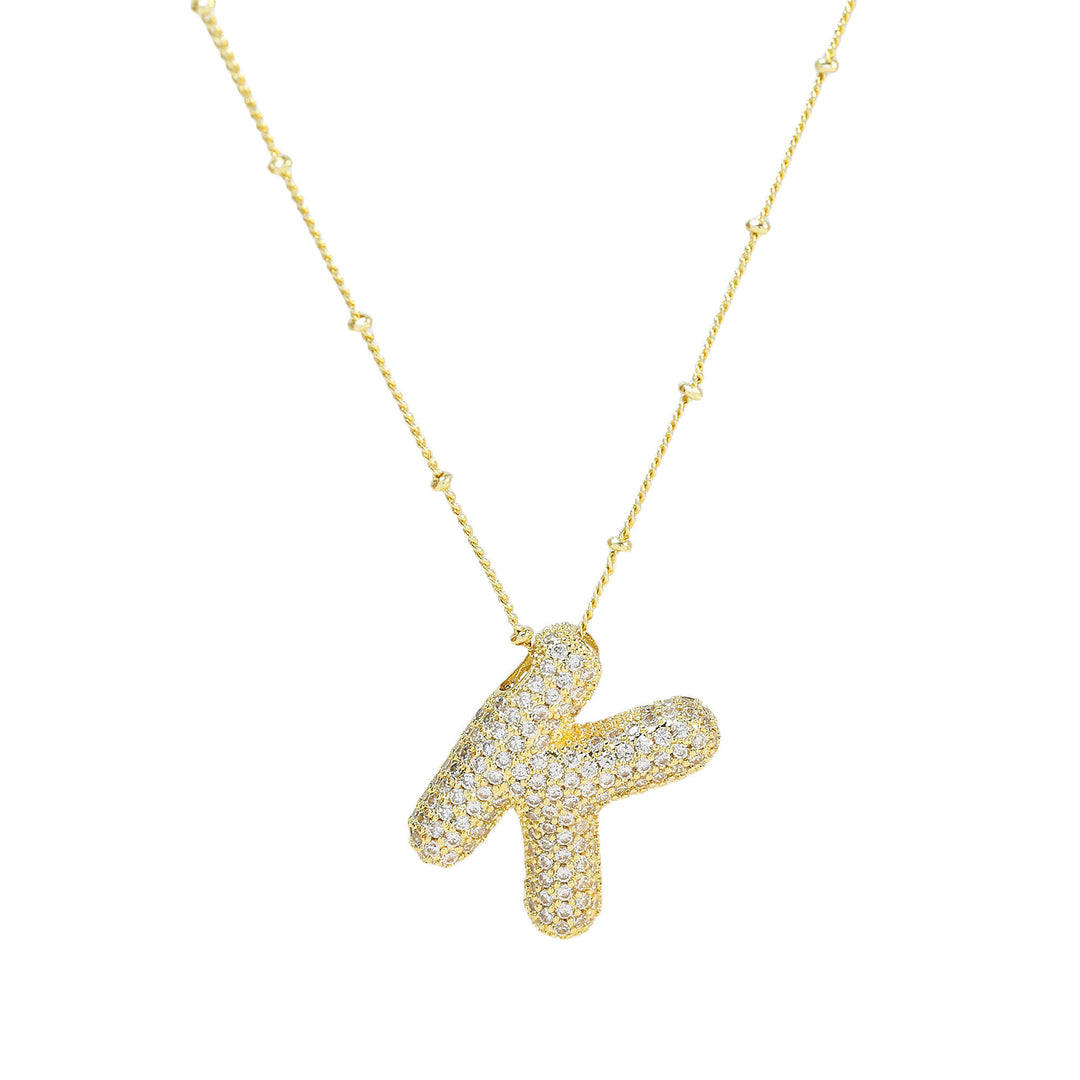 Jumbo letter K necklace
