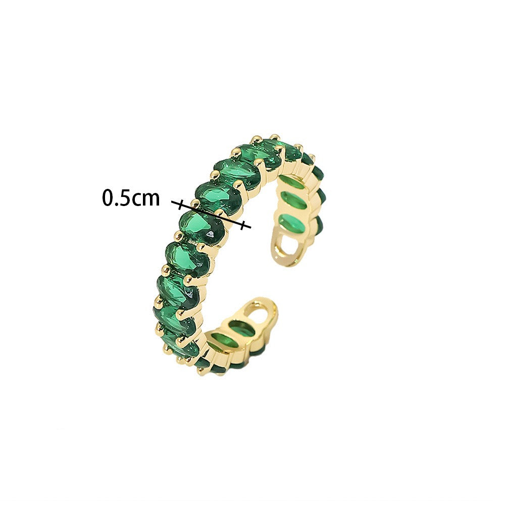 Emerald baguette ring