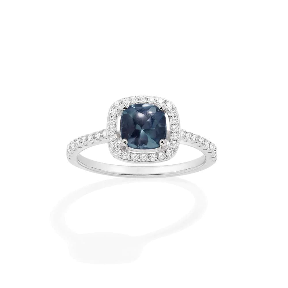 Blue mini ring -LUXE
