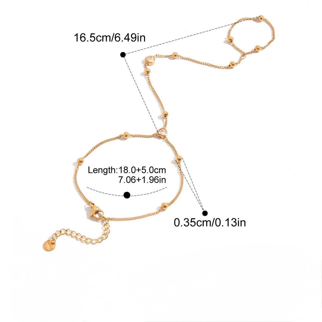 Bullet heart handchain
