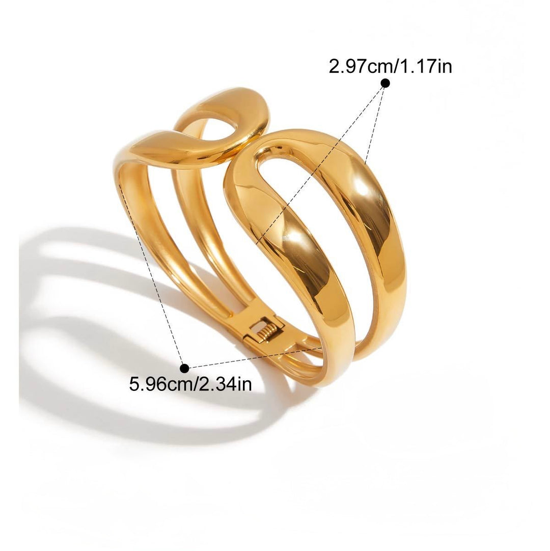 Parallel waves bangle