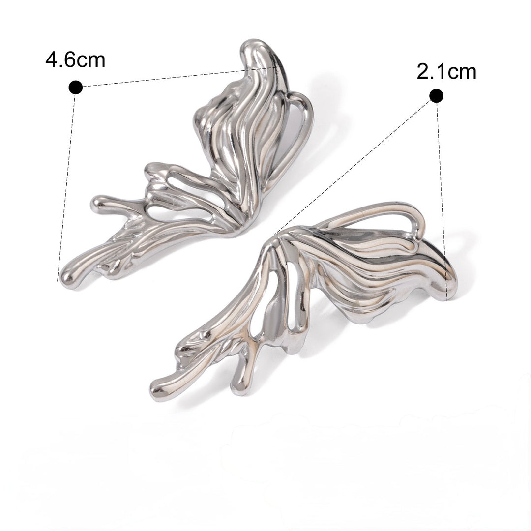Butterfly earrings in silver