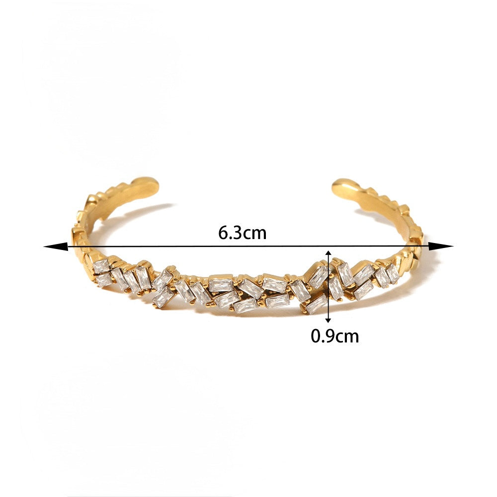 Bling petal bangle