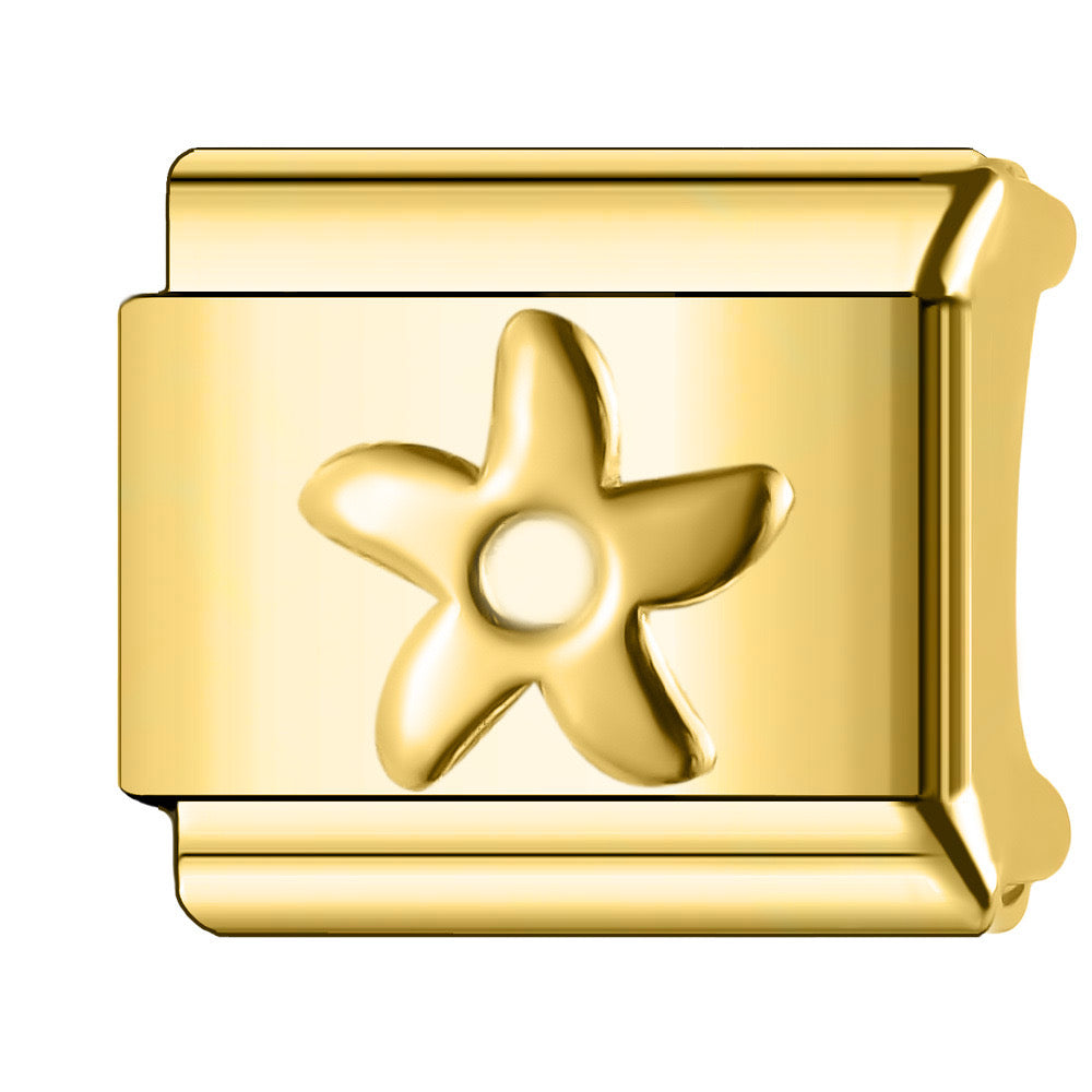 Golden starfish italian charm
