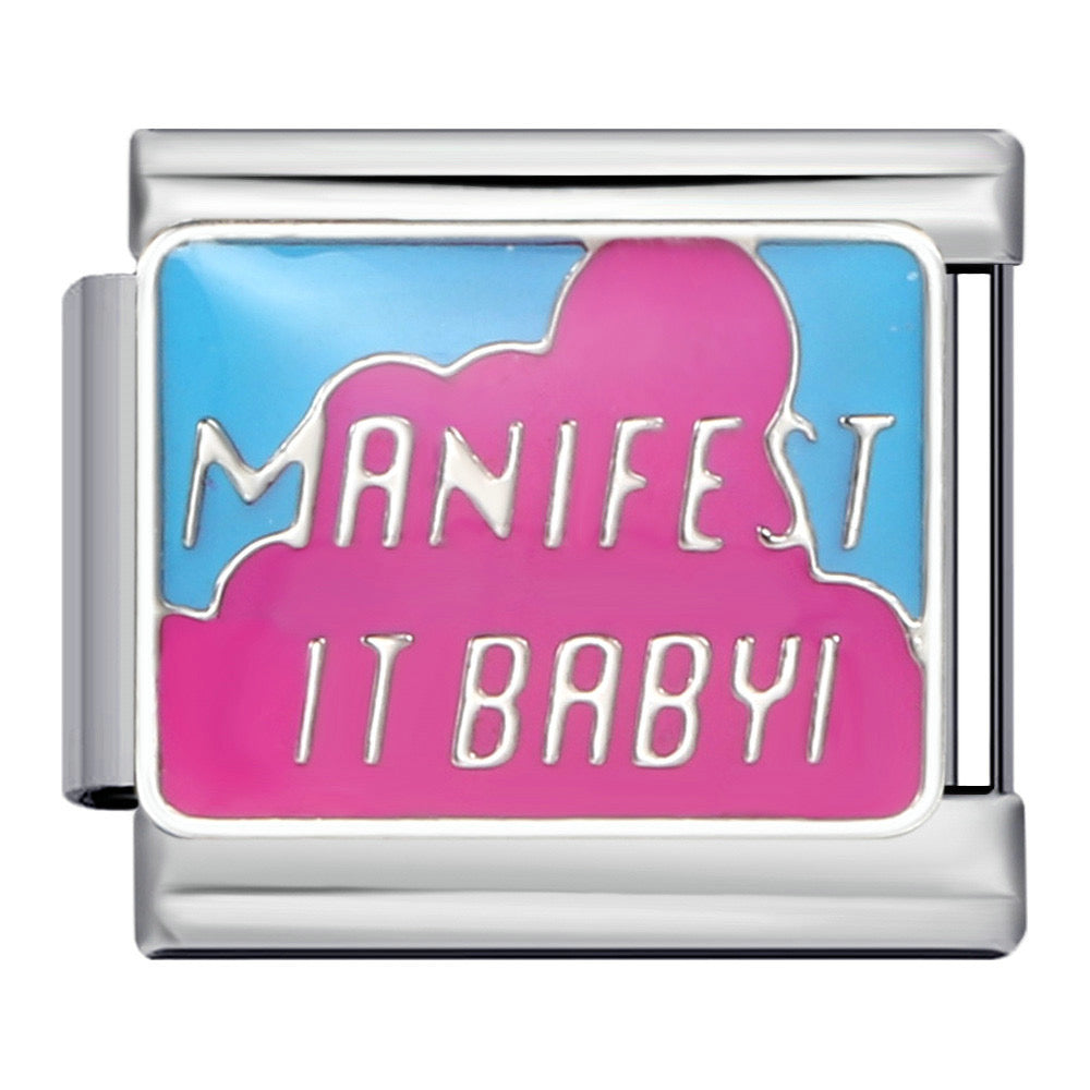 Manifest it baby italian charm