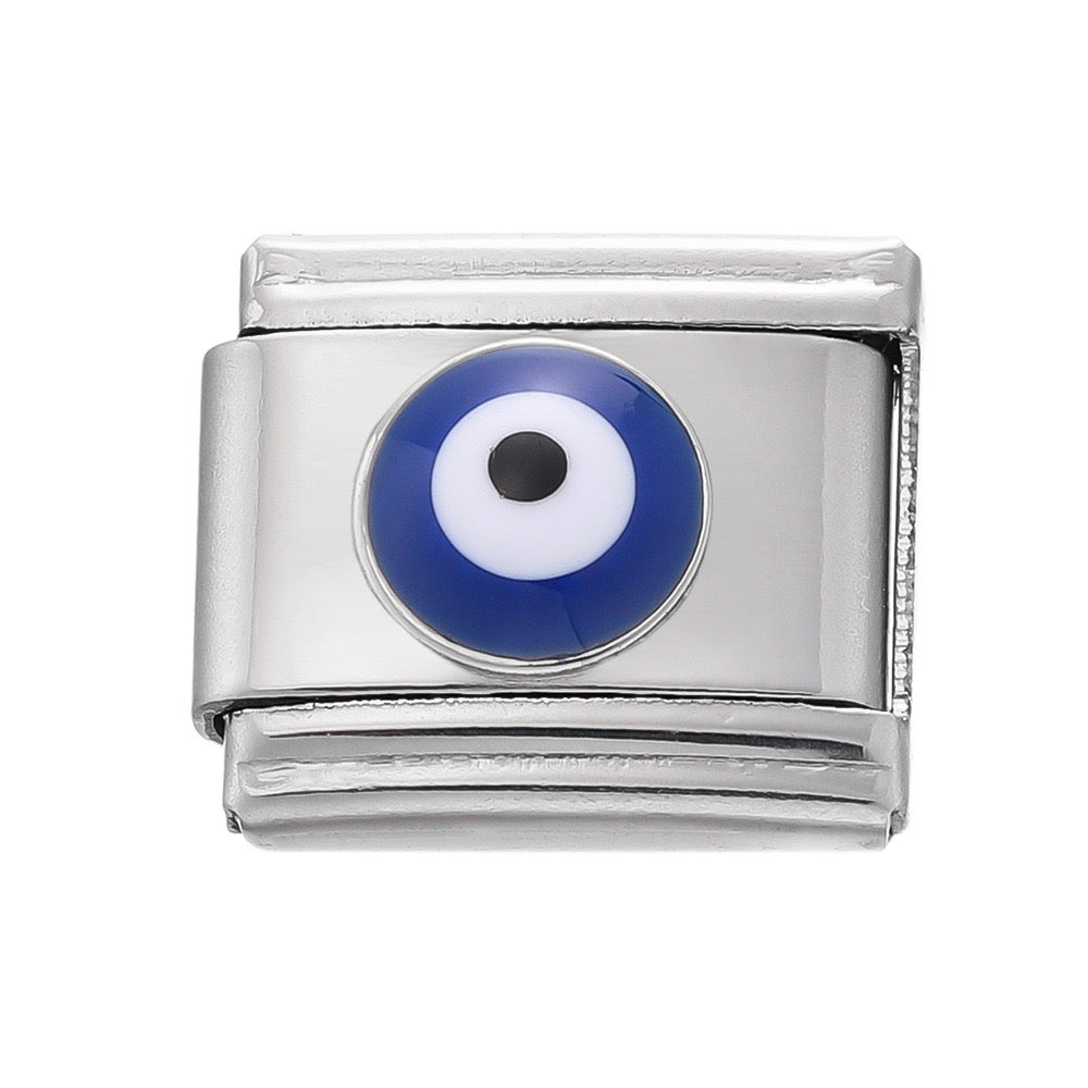 Dainty evil eye italian charm