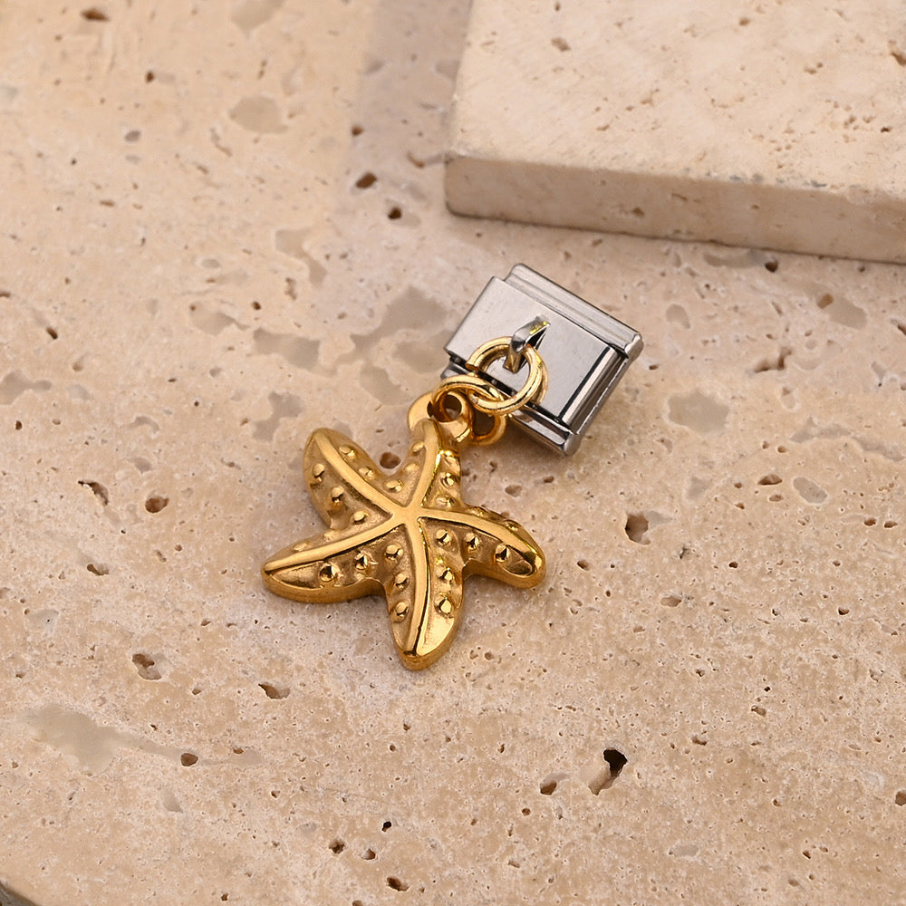 Starfish pendant italian charm