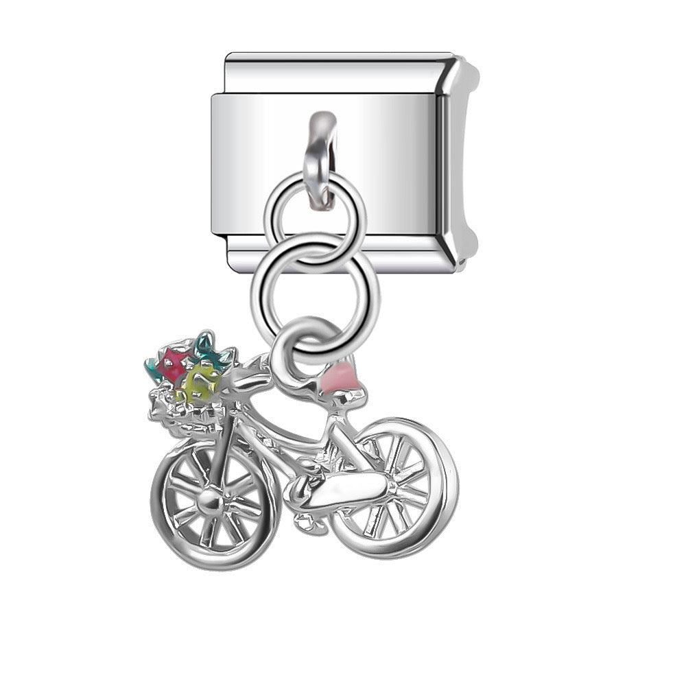 Bicycle pendant italian charm