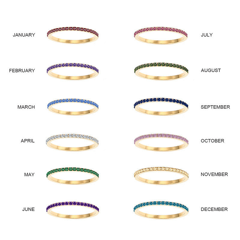 Birthstone ring ( pre - order )