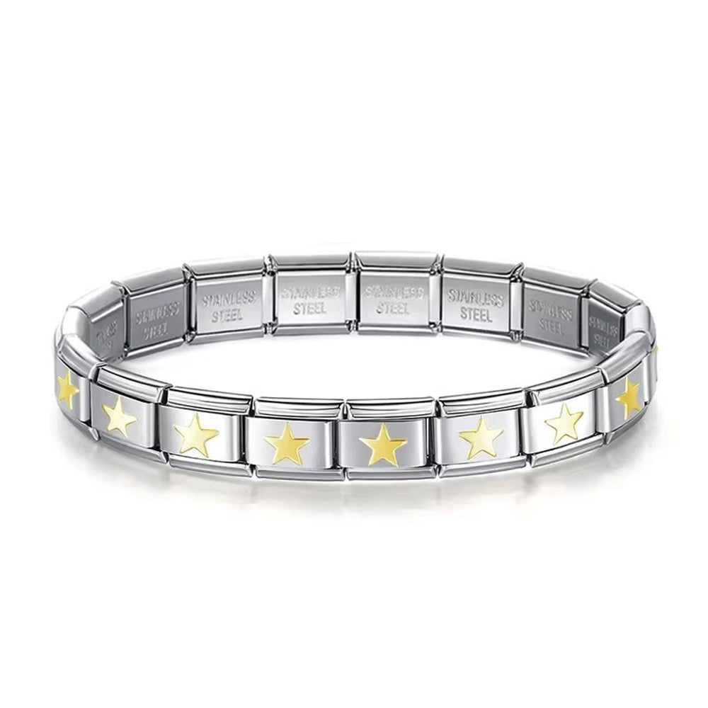 Mix stars italian charm bracelet base