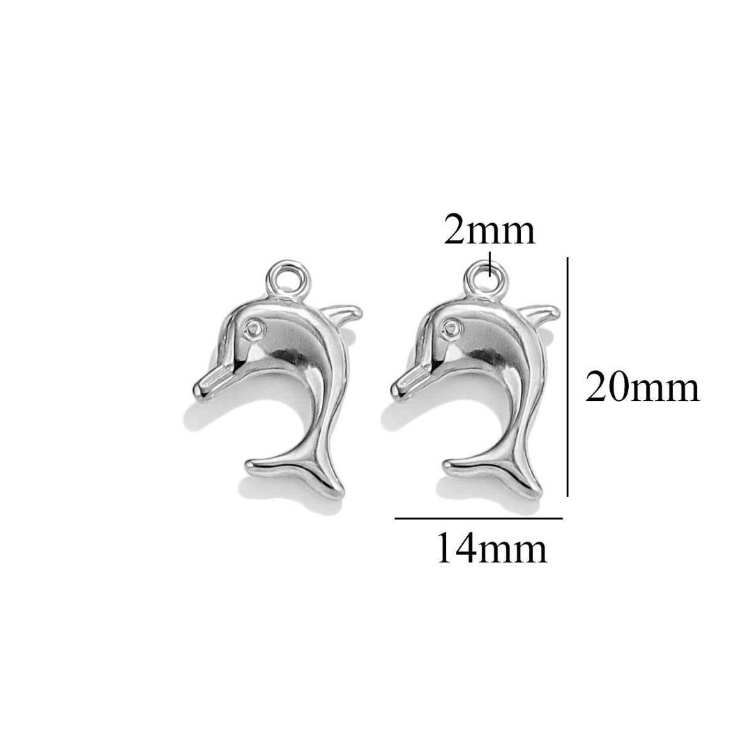 Silver daulphin charm style 2