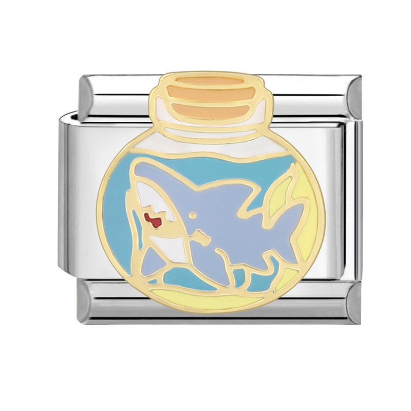 Shark bottle italian charm