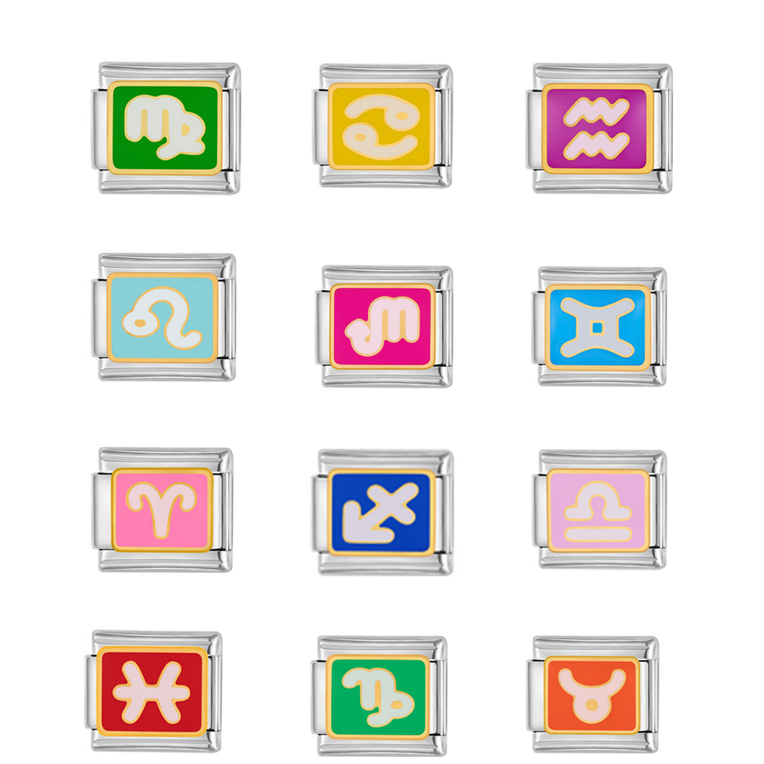 Zodiac sign italian charm