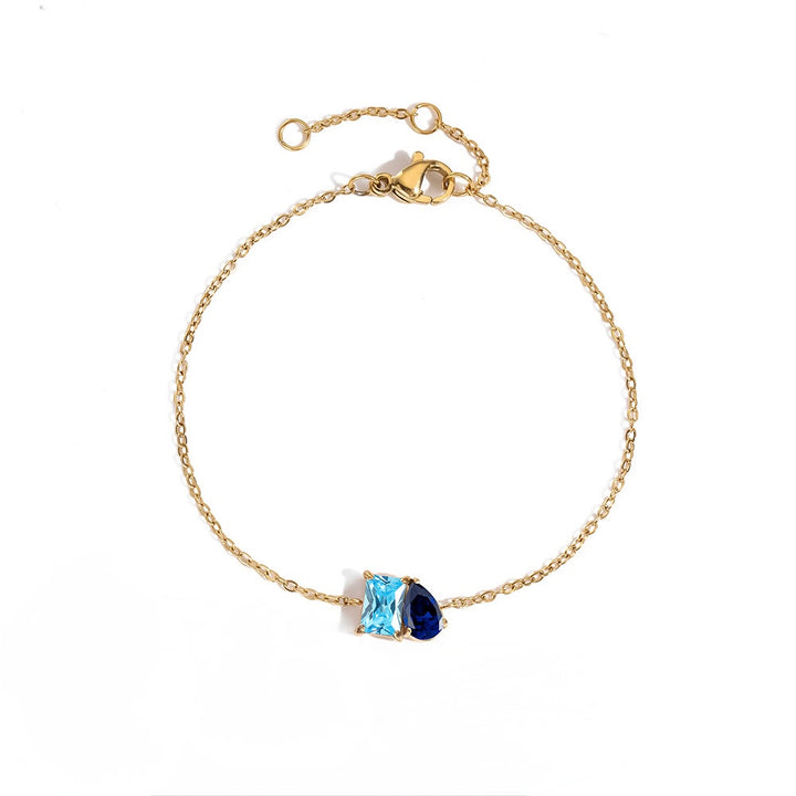 Toi et moi birthstone bracelet ( pre - order )