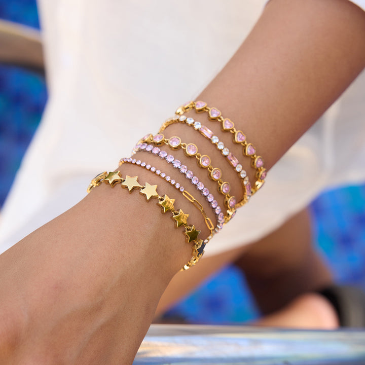 Pink bubble bracelet