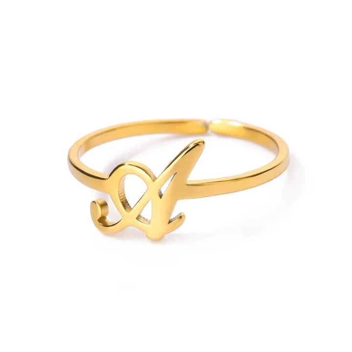 Dainty initial ring