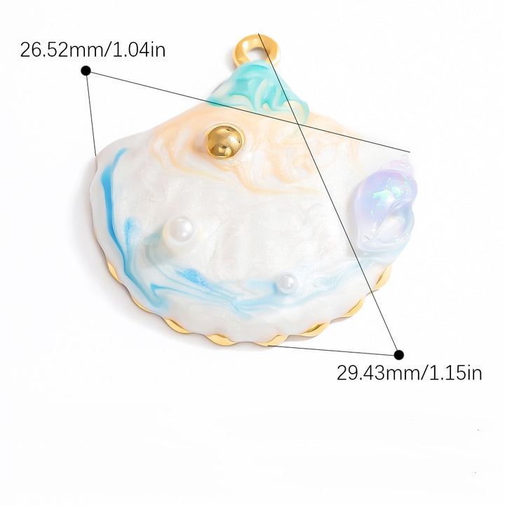 Mermaid shell charm