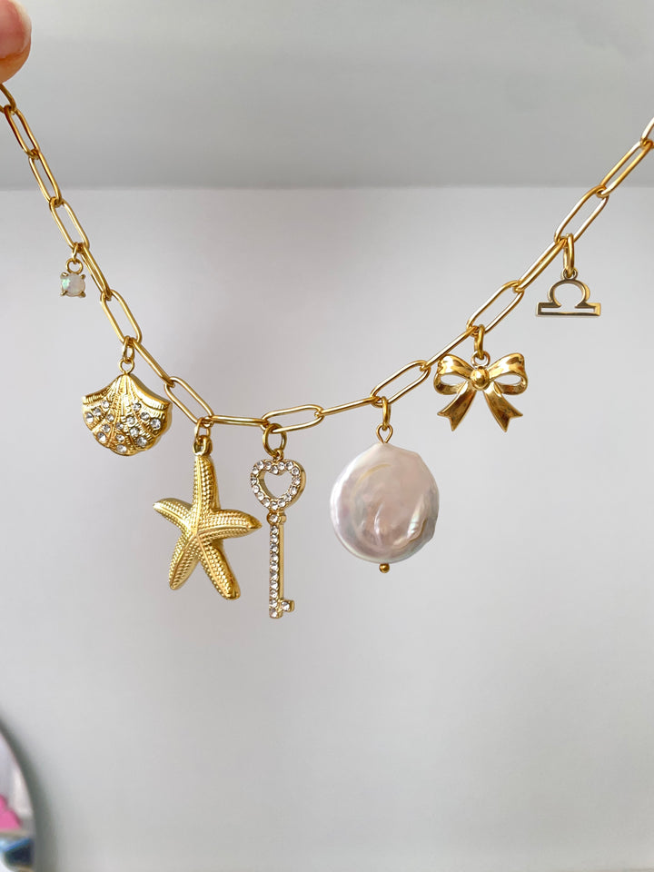 Sparkly shell charm