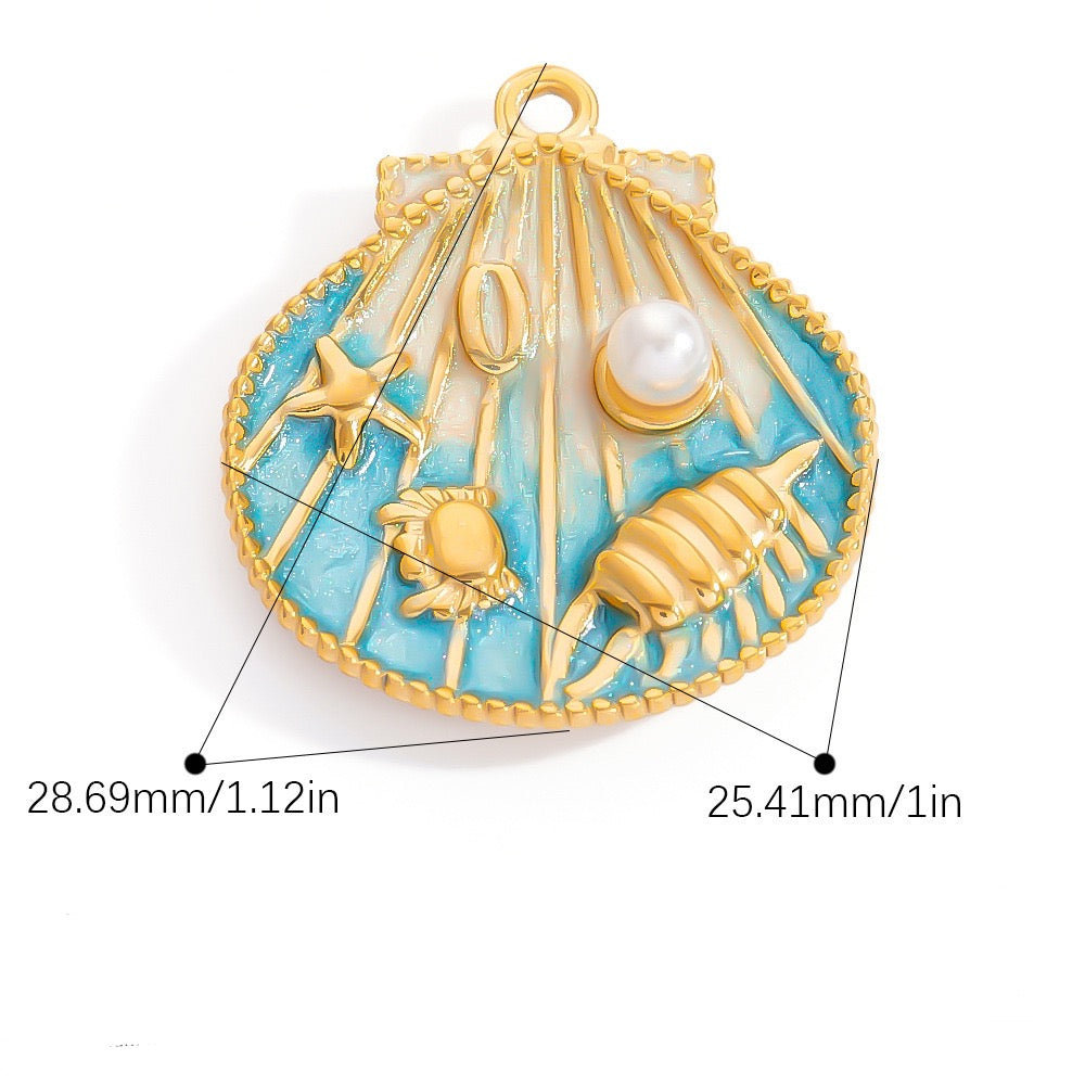 Blue ocean paradise charm