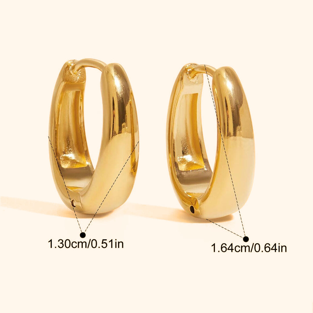 Bold dainty hoop earrings