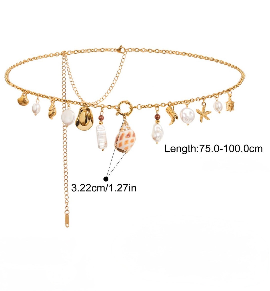 Charmed belly chain