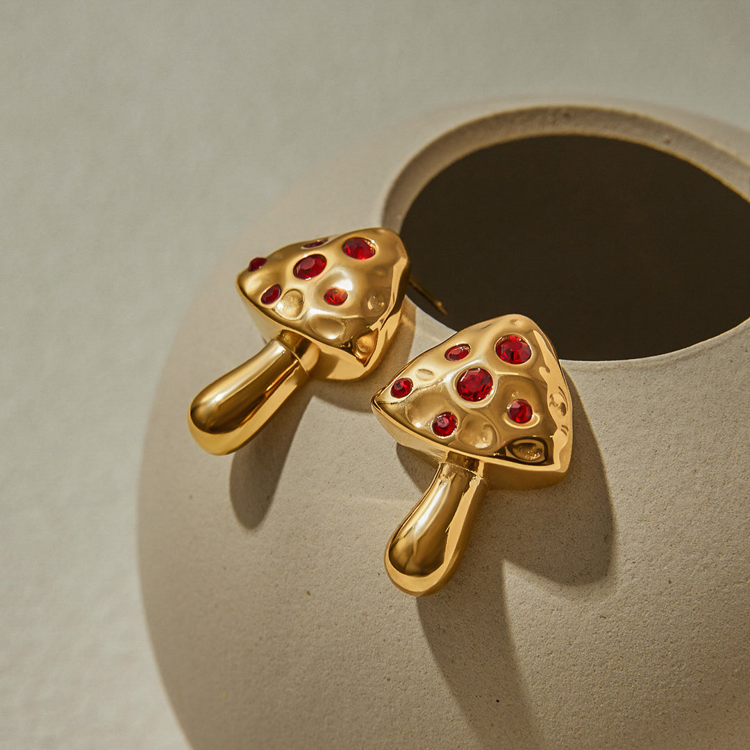 Mushroom earrings