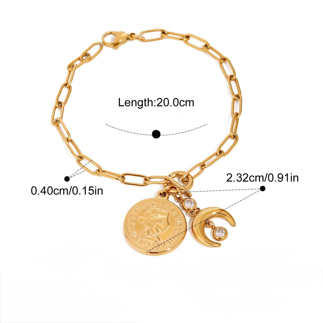 Lira & moon charmed bracelet