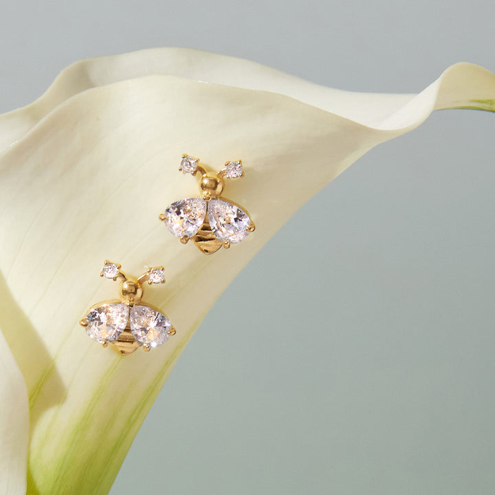 Bee dainty earrings