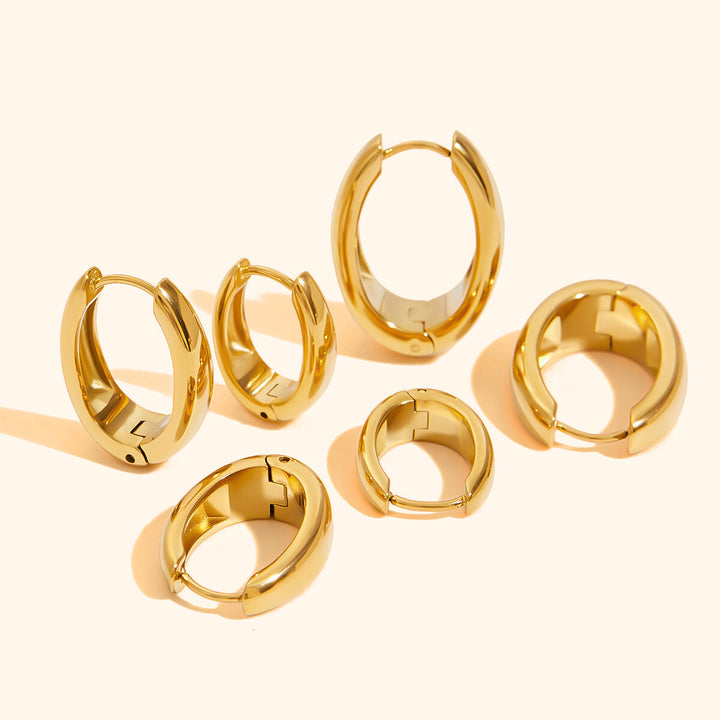 Bold dainty hoop earrings