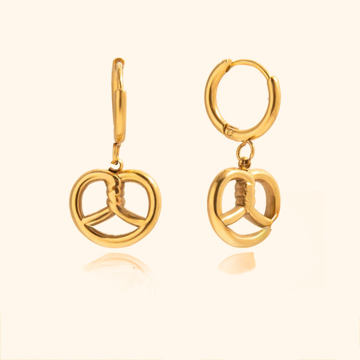 Pretzel earrings