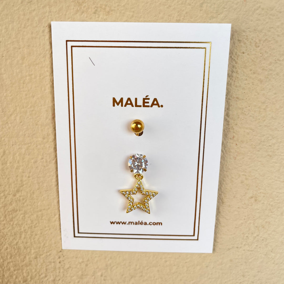 Star Belly Ring gold