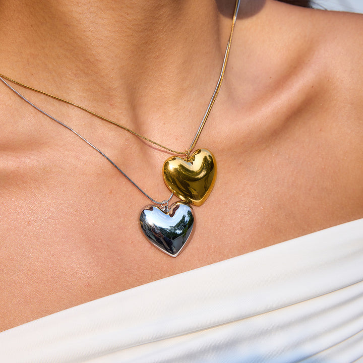 Chunky heart necklace