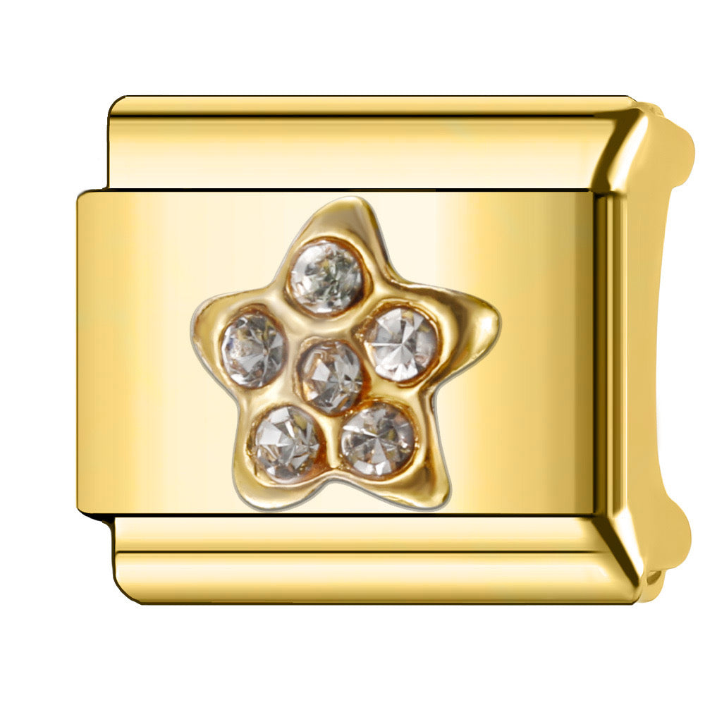 Bling star italian charm