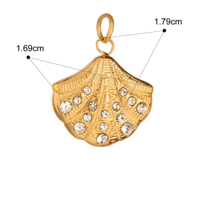 Sparkly shell charm