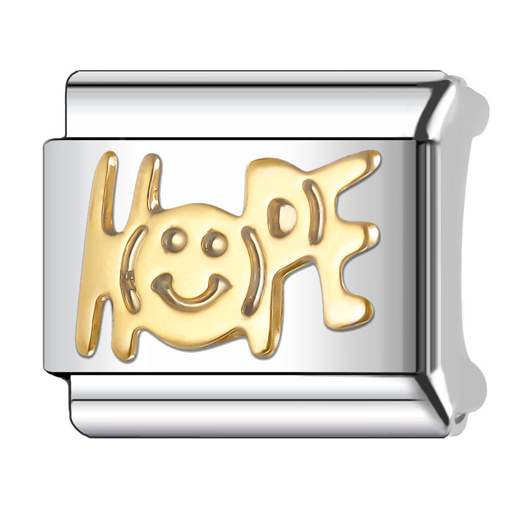 Golden hope italian charm