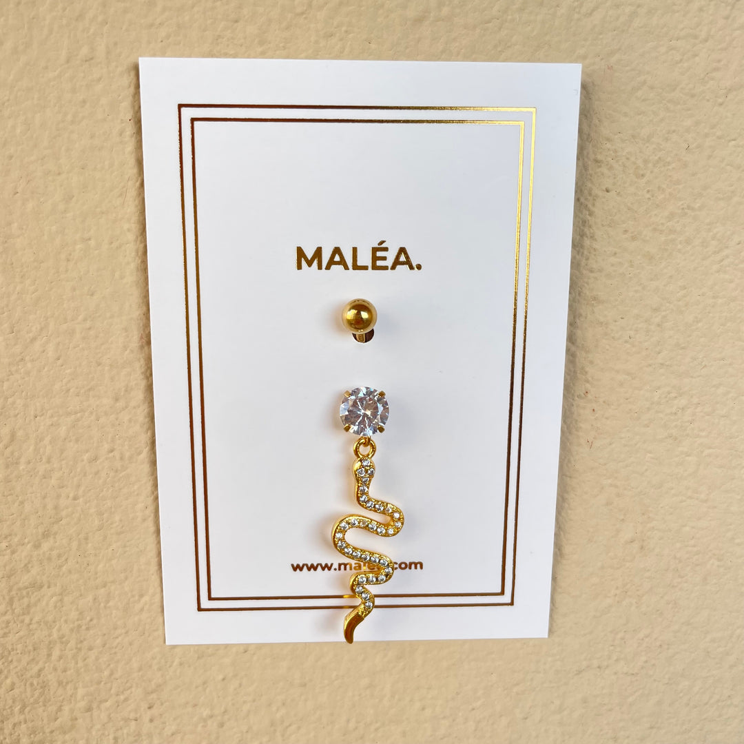 Iconic Snake Belly Ring -gold