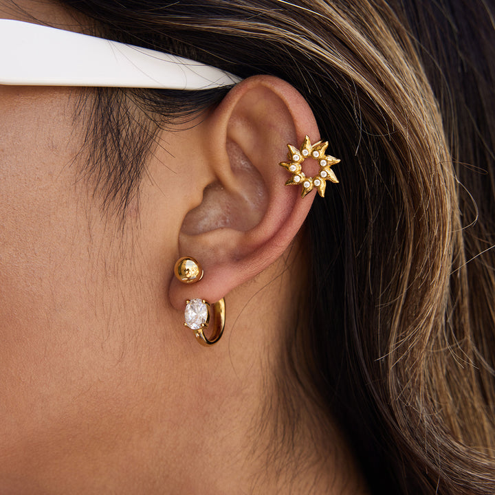 Bling sun earcuff