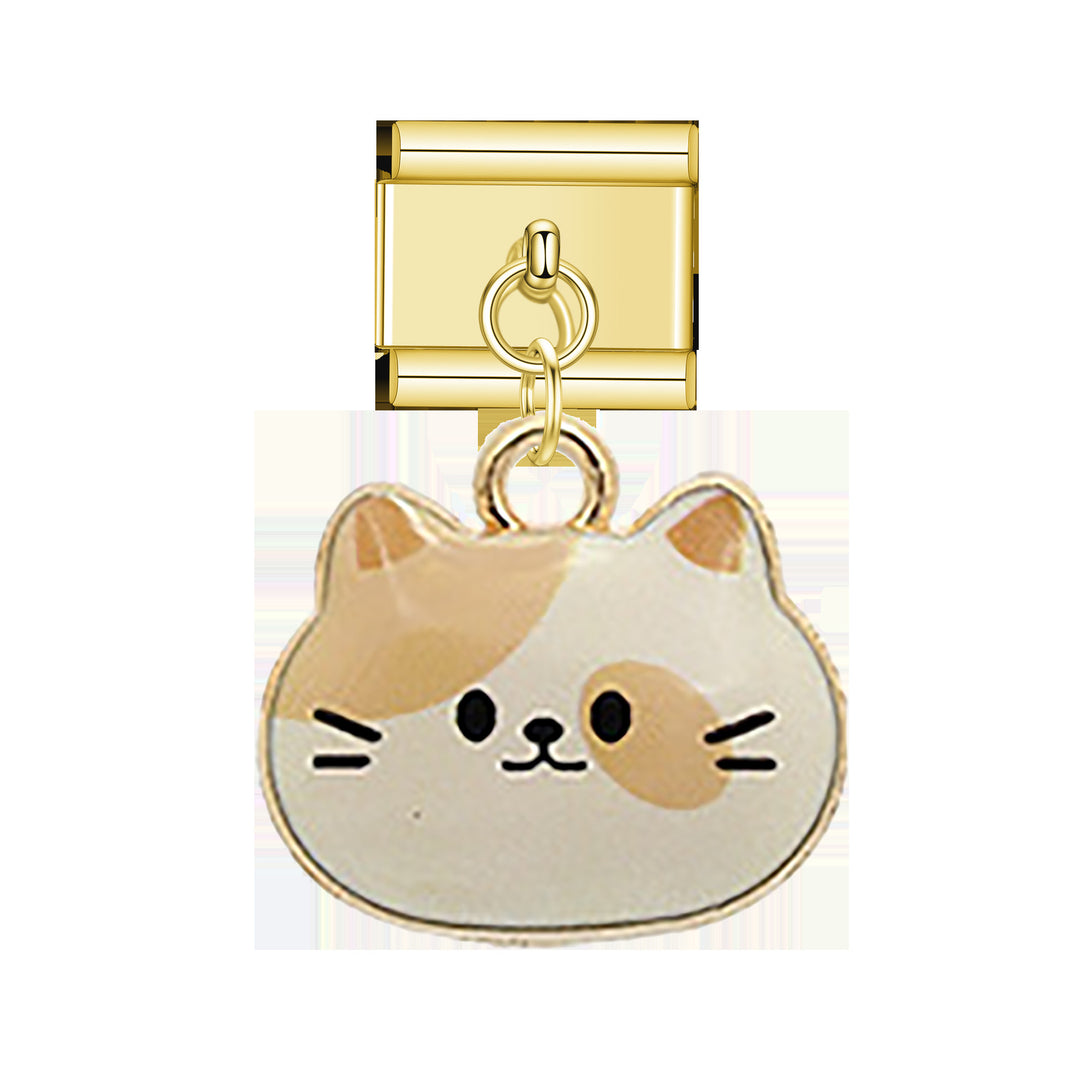 Mocha cat pendant italian charm