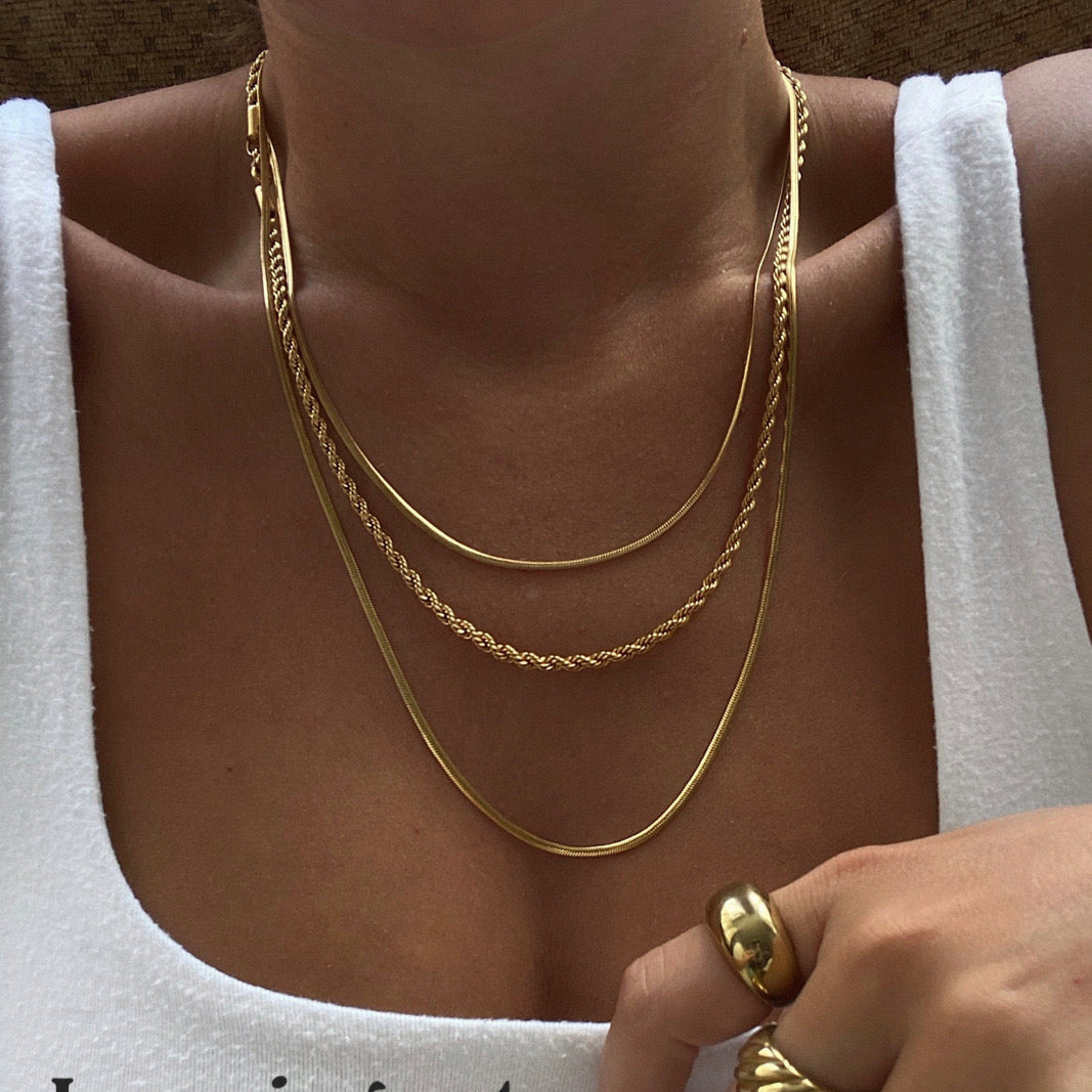 Blair layered chain necklace