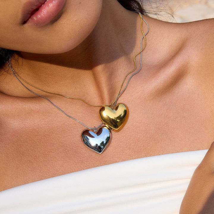 Chunky heart necklace