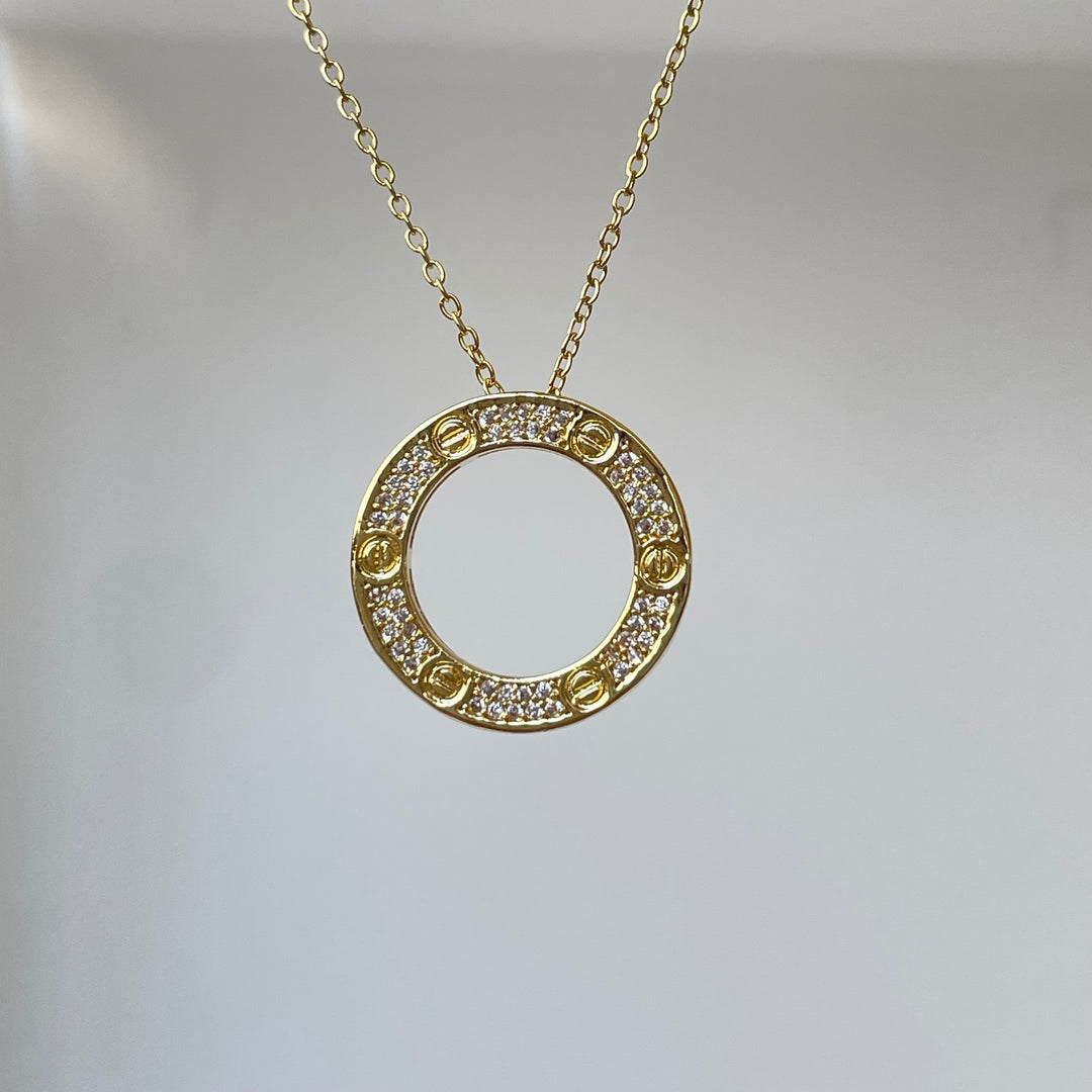 Bling cartier love necklace