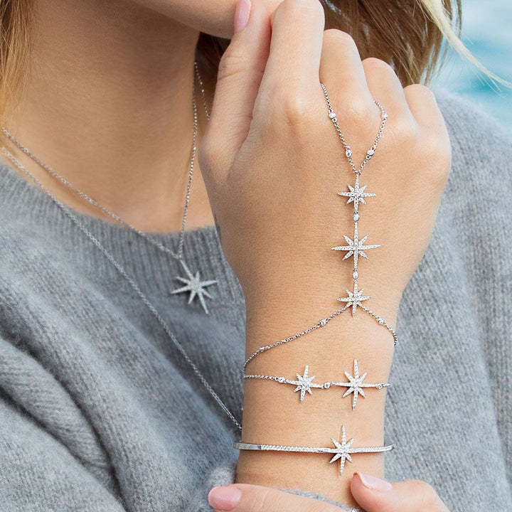Falling star bangle bracelet -LUXE