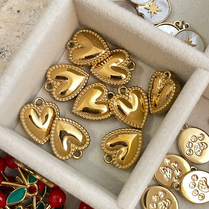 Vintage heart charm