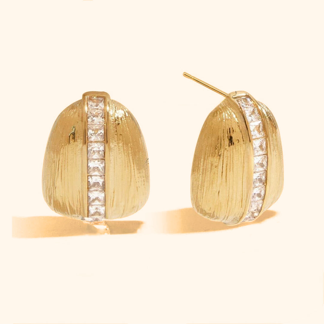 Chunky tennis earrings