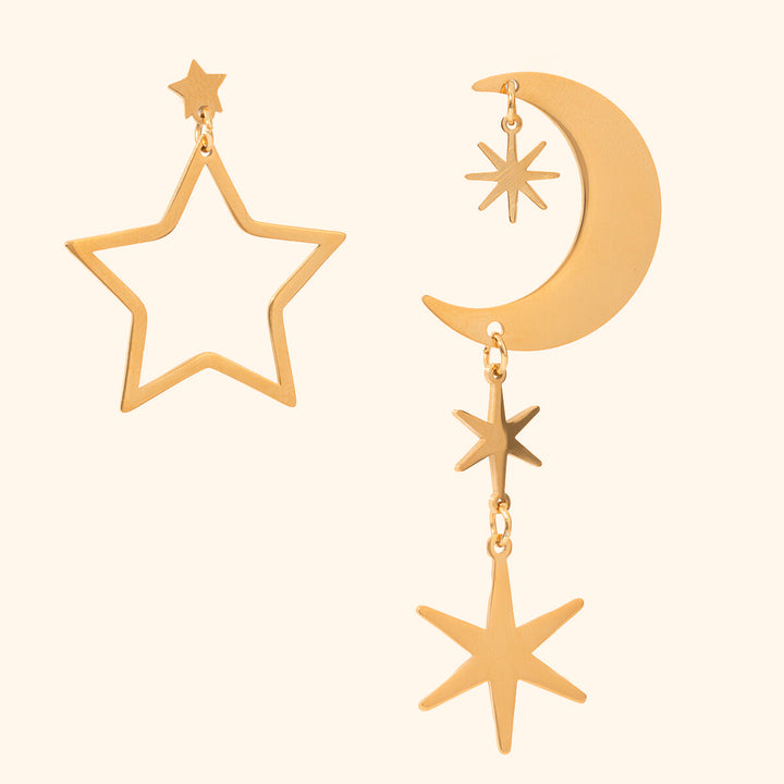 Celestial statement earrings