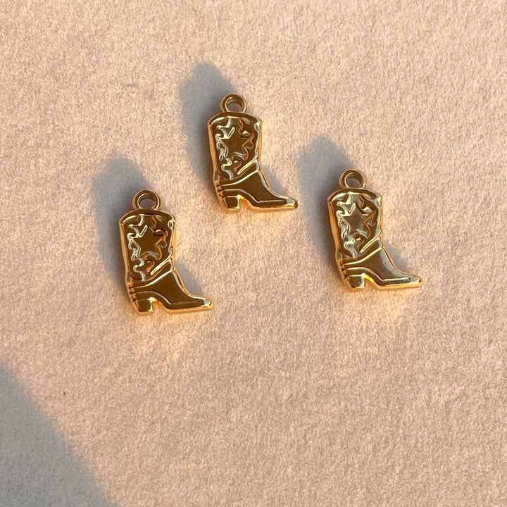 Cow boy boots charm
