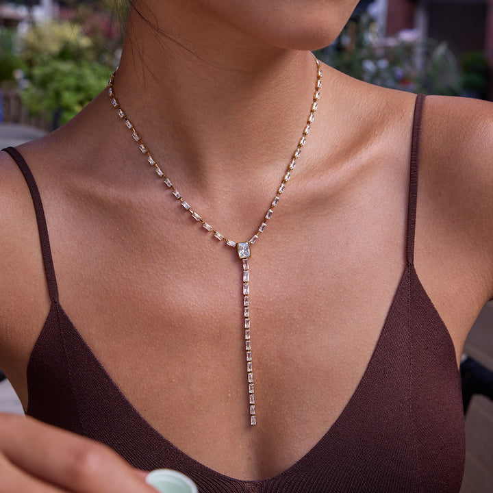 Essence Y dropdown necklace