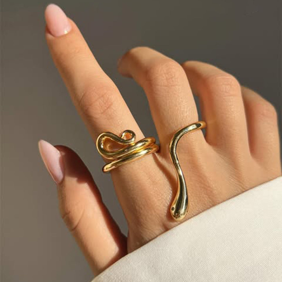 Double snake ring