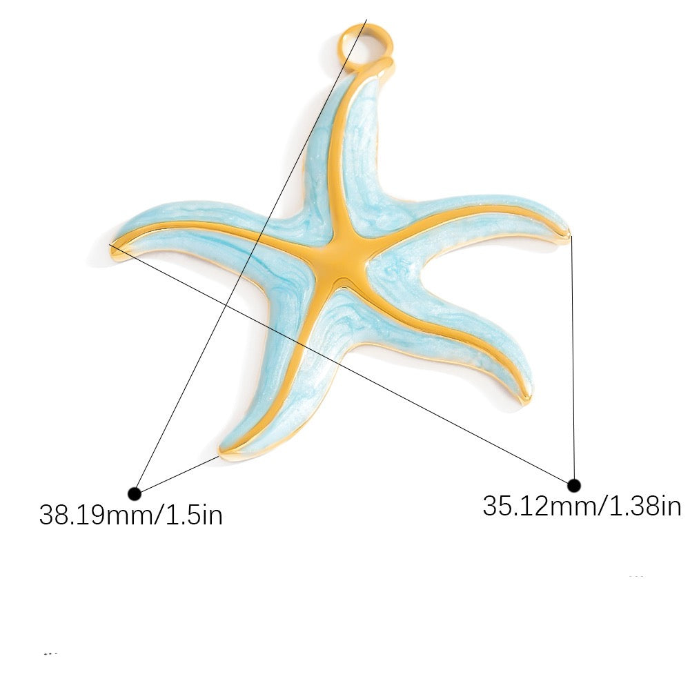 Big starfish blue charm