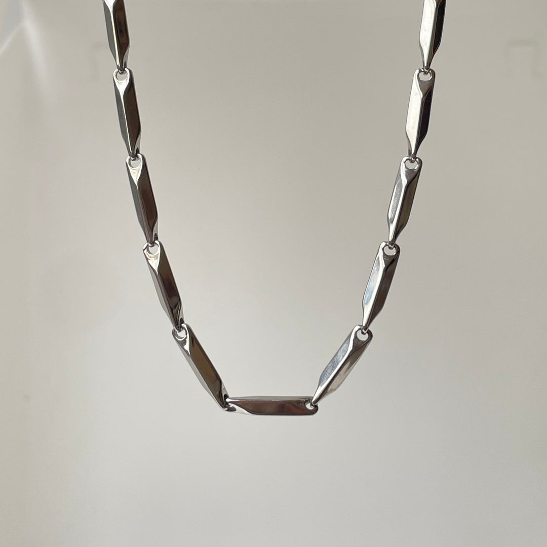 Italy men chain necklace -silver